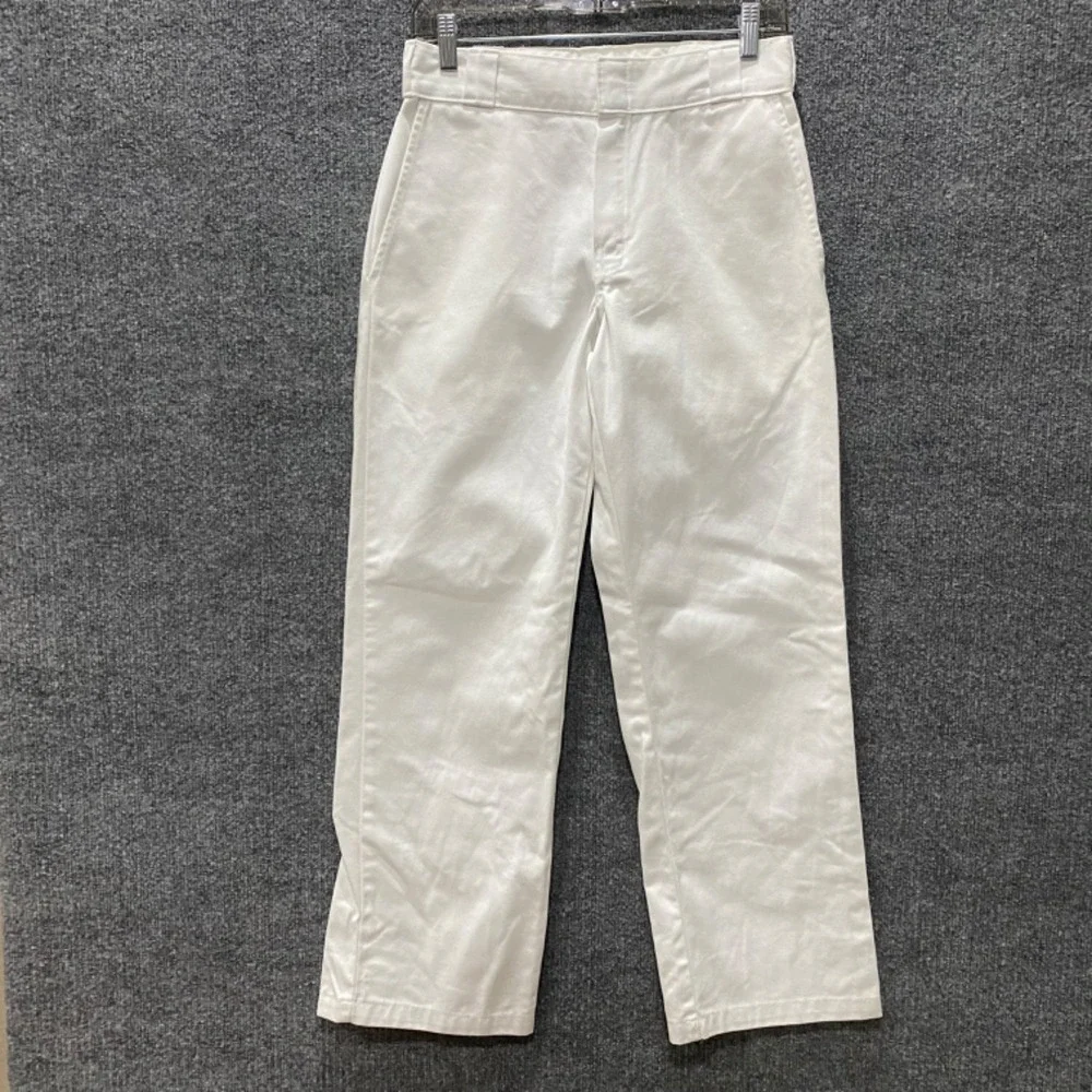 Dickies 874 Original Fit Work Pants Mens 29x30 White Straight Leg Chino 29x29